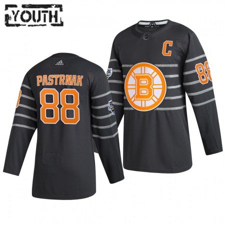 Camisola Boston Bruins David Pastrnak 88 Cinza Adidas 2020 NHL All-Star Authentic - Criança